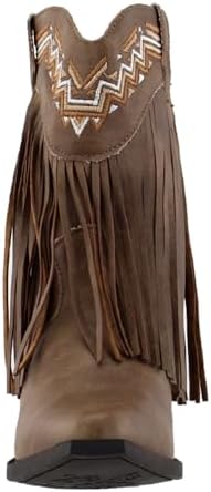 ROPER Kids Girls Fringes Snip Toe Casual Boots Mid Calf - Brown - Size 10 M | Image 4