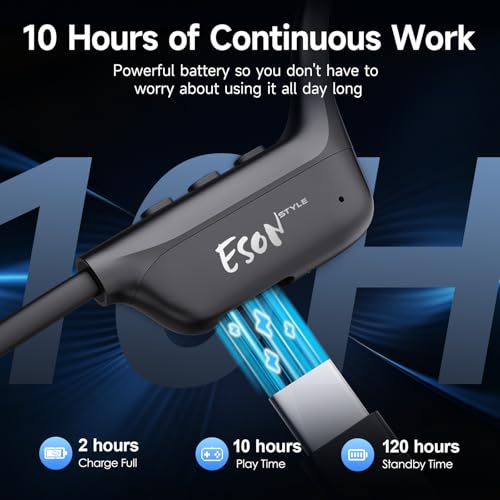 esonstyle Bluetooth 6.0 Bone-Conduction Headphones - image 7