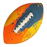 Best Sporting Neopren American Football I Wasser Football I Football I American Football Ball I Mini Football I Kinder Wasserspiel (orange-blau)