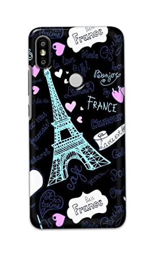 Image of PRINTFIDAA Lovers Famous Place Eiffel Tower in Paris Printed Designer Hard Back Case Cover for Xiaomi Redmi Y2 / Redmi S2 -(SS) MVN1003
