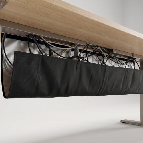Ocultador de cables para estación de trabajo panel adhesivo para eliminar desorden de mesa 5