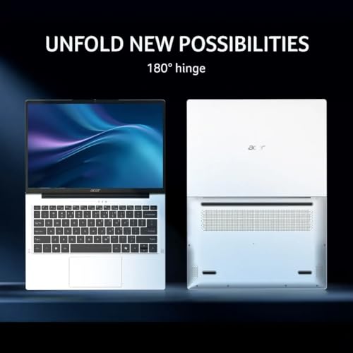 Image of acer Aspire 14, 13th Gen, Intel Core i5-13420H Processors, 16 GB RAM, 512 GB SSD, WUXGA IPS, 14 inch /35.56 cm, Windows 11 Home, MSO, Pure Silver, 1.44 kg, AS14H-53, Backlit KB, Thin and Light Laptop
