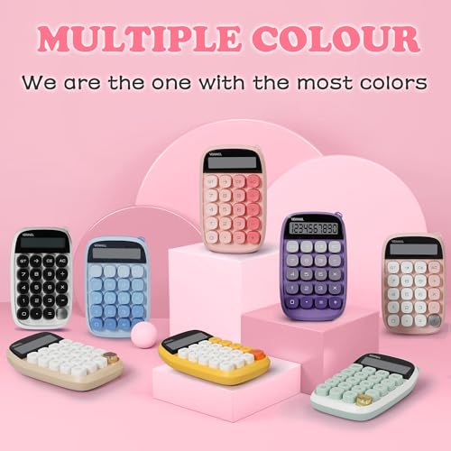 VEWINGL Mechanical Switch Calculator,Cute 10 Digit Large LCD Display and Buttons, Great for Everyday Life and Basic Office Work - Thumbnail 5