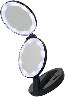 Outanaya Espejo de maquillaje de tres pliegue...