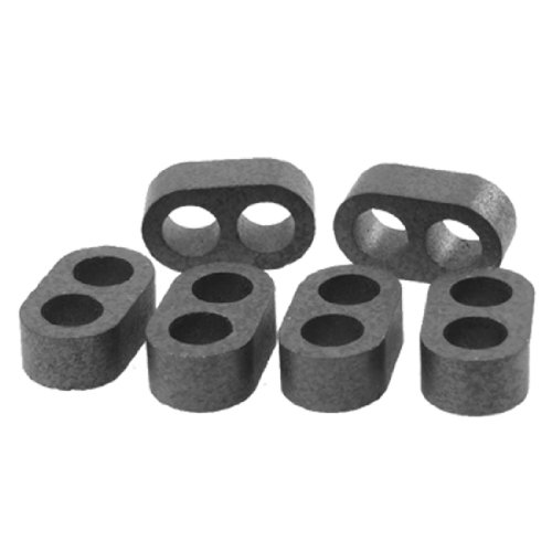 Aexit 6 Pcs 12mm x 6.8mm x 4mm Transformer RID Type 2 Holes Ferrite Bead (d03c00c8abcee41d5c0c6c2a81ed9c05)