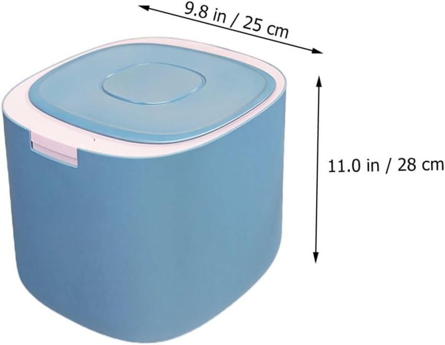 BESPORTBLE 11l Sealed Pet Food Container Moisture-proof Grain Storage Bucket for Dog and Cat with Frosted Butterfly Lid Household Food Storage Bin