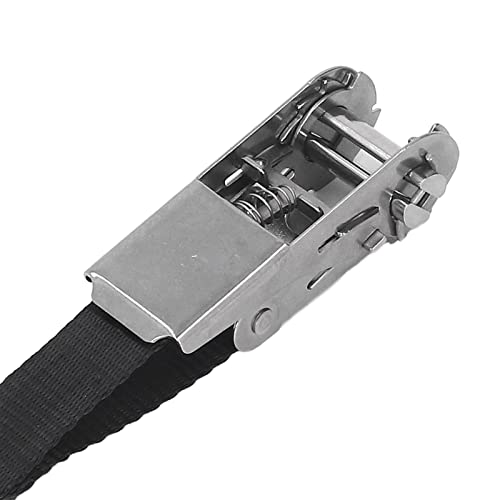 Correias de fixação de catraca, tiras de amarração de catraca de 25 mm pretas à prova de ferrugem co