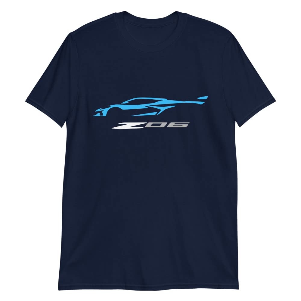 2023 'Vette Z06 C8 Vette Rapid Blue Silhouette T-Shirt