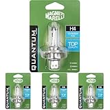 Magneti Marelli Quantum Energy H4 Ein-Halogen-Autolampe 12V 60/55W Anschluss P43t (Packung mit 4)