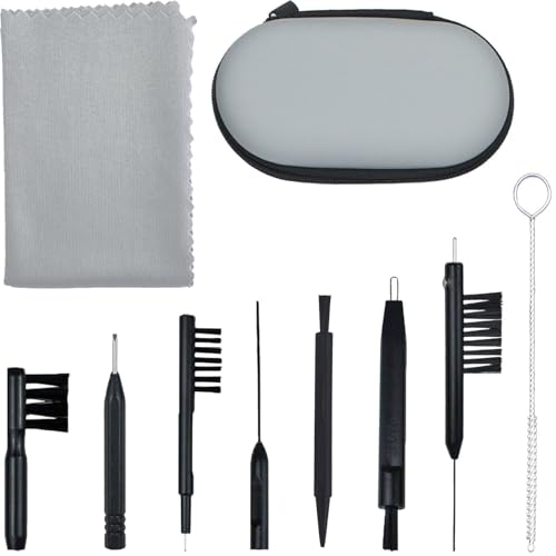 10 PCS Hearing Aid Cleaning Kits Earbuds Headphones Cleaner Brush Kits with Case Multi-Functional Cleaner Tools