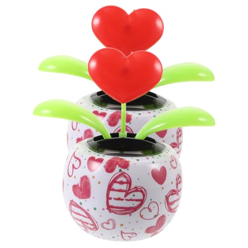 iplusmile Adornos Solares para Coche 2 Piezas, Bonsái Danzante De Plástico, Decoración Oscilante Automática para Salpicadero, Accesorios Interiores para Vehículo, Decoración De Oficina