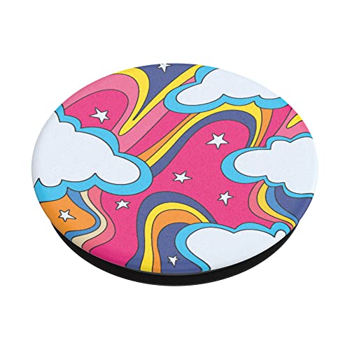​​​​Popsockets Phone Grip With Expanding Kickstand, Popsockets For Phone - Retro Rainbow #TOP2