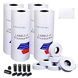 MX-6600 Price Labels, 1,6000 Blank Price Tag 2-line Pricing Gun Labels for Retail, Suitable for MX-6600, MX-6602, G6000, YH-689 and Many Other 2 Line Pricing Gun Labeling Machines (Not Include Gun