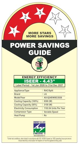 Image of LG 2 Ton 3 Star, Wi-Fi Enabled, Energy Manager+, DUAL Inverter Split AC (Copper, AI+ Convertible 6-in-1, Diet Mode+, HimClean, 4 Way Swing, HD Filter with Anti-Virus Protection, AS-Q24EWXE, White)