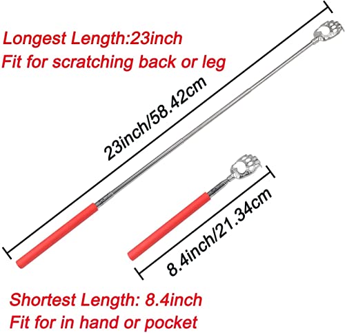 Image of WOVTE Bear Claw Red Telescopic Back Scratcher
