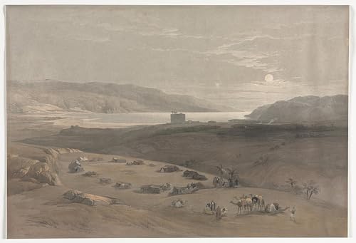 Tableau Jéricho de David Roberts poster sur toile 60x90cm pour chambre