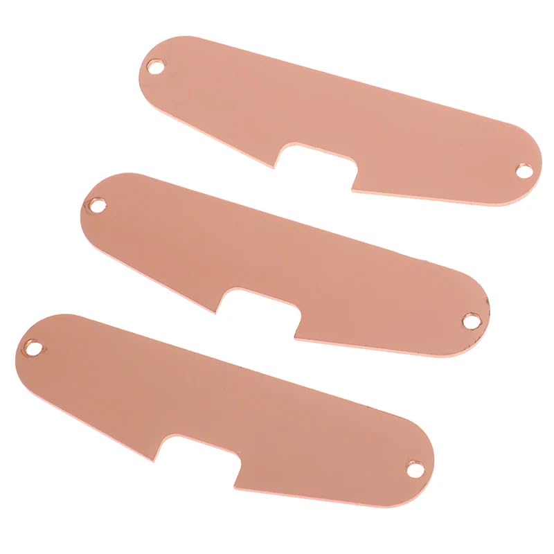 3pcs Steel Guitar Single Coil Pickups Base Plates Fit Strat Guitars