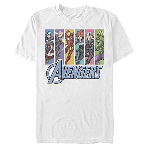 T-Shirt Marvel Avengers Unite pour Homme en Coton Noir Coupe Standard