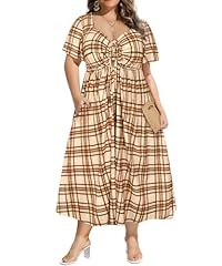 E5880-brown Plaid