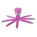 TEBI Pet Toy Supplies Jouet couineur en peluche à 8 pieds en forme de pieuvre