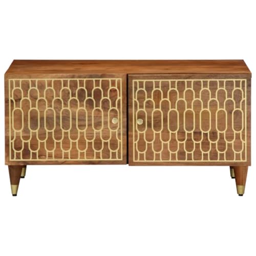 Table basse en bois massif de manguier ShGaxin pour vos apéritifs