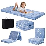 MeMoreCool Glow Space-Themed Foldable Floor Mattress for...