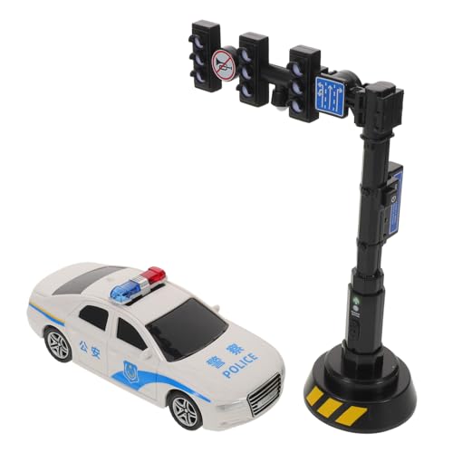 OUNONA 向け交通信号模型 サウンド付信号灯 警察車両 運転シミュレーション教育用交通標識 知育シーンモデル