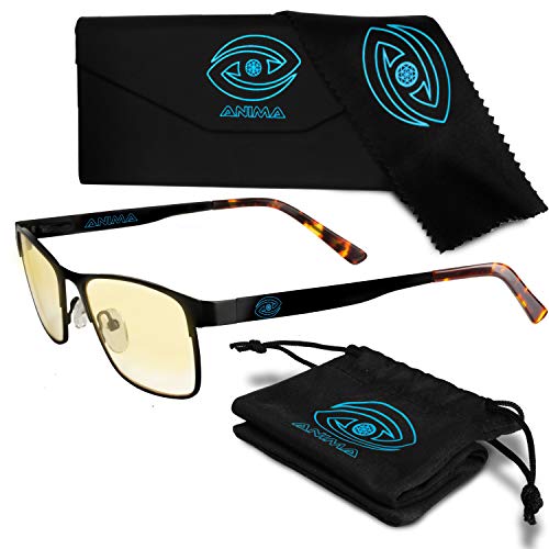 Anima Computer/Gaming Blue Light Glasses - Blue Light Blocking Glasses to Reduce Digital Eyestrain/Fatigue, Get Better Sleep, Prevent Headaches - Increased Stamina, Performance & Productivity