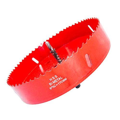 Scie cloche bi-métal HSS SJSKKQ 170mm pour percer le métal sans vibrations