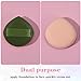 Ymapinc 5Pcs Make Up Sponges for Face, Cushion Foundation Puff, Latex-Free Makeup Applicator Sponge for Natural and Easy Makeup, Soft and Reusable Foundation Sponge for Liquid, Green