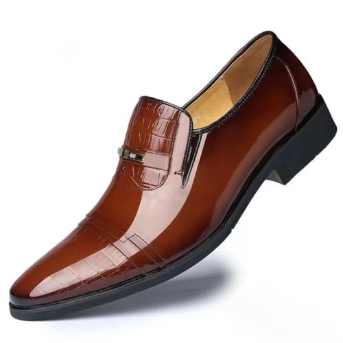 YZABEL Mens Dress Slip-On Shoes Men's Formal Original Leather Shoes for Men Elegant Casual Business Luxury Social Male Shoe Casual Work Office Comfortable Shoes