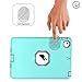 MAKEIT CASE iPad mini Case iPad mini 2 3 Case 3in1 Hybrid Shockproof Case for iPad mini 1 2 3 (Mint Green/Gray)