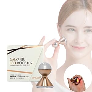 CELLPOD Galvanic LED Booster – 3 in 1 Facial Machine (Iontophoresis, Red LED, Micro Vibration)