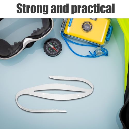 Correa de máscara de buceo transparente y accesorios de silicona elástica pack de 4 piezas 7