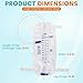 FURWEY 4 Pack 1000ml Catheter Bags with 18” Drainage Tube,Anti Reflux Valve,Large Capacity Urine Leg Catheter with Two Latex-Free Straps, Easy Flip Drain, Urinary Catheter for Men, Women