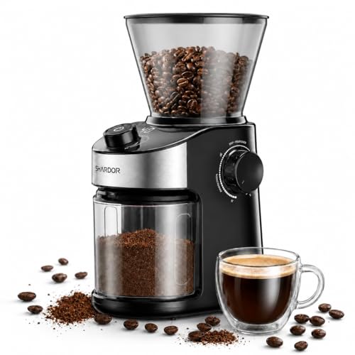 SHARDOR Electric Burr Coffee Grinder with Timer