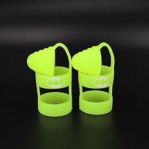 RUIYITECH – Lot de 2 bagues antidérapantes avec bouchon anti-poussière en silicone, étui pour cigarette électronique 510, 810, RTA, RDA Green