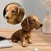 GTFYUDGH Spielzeug Hund Dackel, 17x15x10cm Plüschtier Hund Realistisch Dackel, Dackels Kuscheltier, Süßes Realistisches Wurst Hunden Welpe Stofftier Für Kleinkinder Mädchen Geschenk Geburtstag