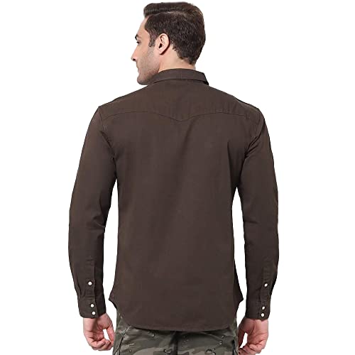 Image of Celio Solid Cotton Regular Fit Men's Casual Shirt
