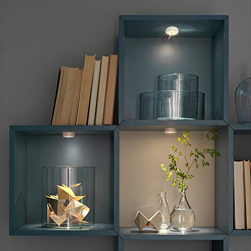 Bls 1 Pack Picture Light With Remote + 3 Pack Wireless Dimmable Led Puck Lights With Remote Control, Aa-1030 Operated With 3 Aa Batteries, Stick On Led Under Cabinet Lighting With Timer #TOP6