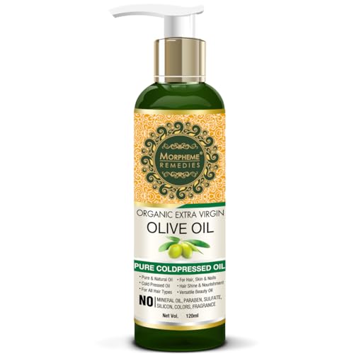 Image of Morpheme Remedies Organic Extra Virgin Cold Pressed Olive Oil, 120ml