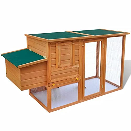 Hasenstall Hühnerstall Hasenstall Kleintierstall mit 1 Legebox Holz – Bild 3