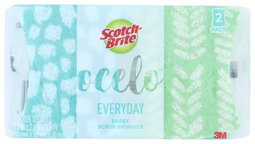 O-Cel-O 3M No Scratch Scrub Sponges 2 pk