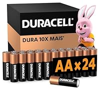 Duracell Pilha Alcalina AA Pequena Com 24 Unidades