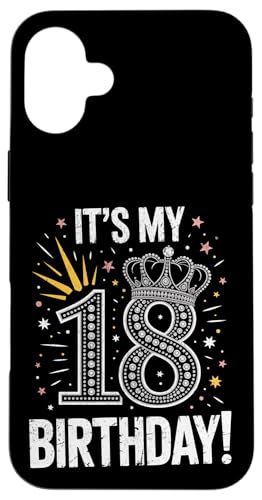It's My 18�΂̒a�����v���[���g �j�����p 18�� �X�}�z�P�[�X iPhone 16 Plus �p