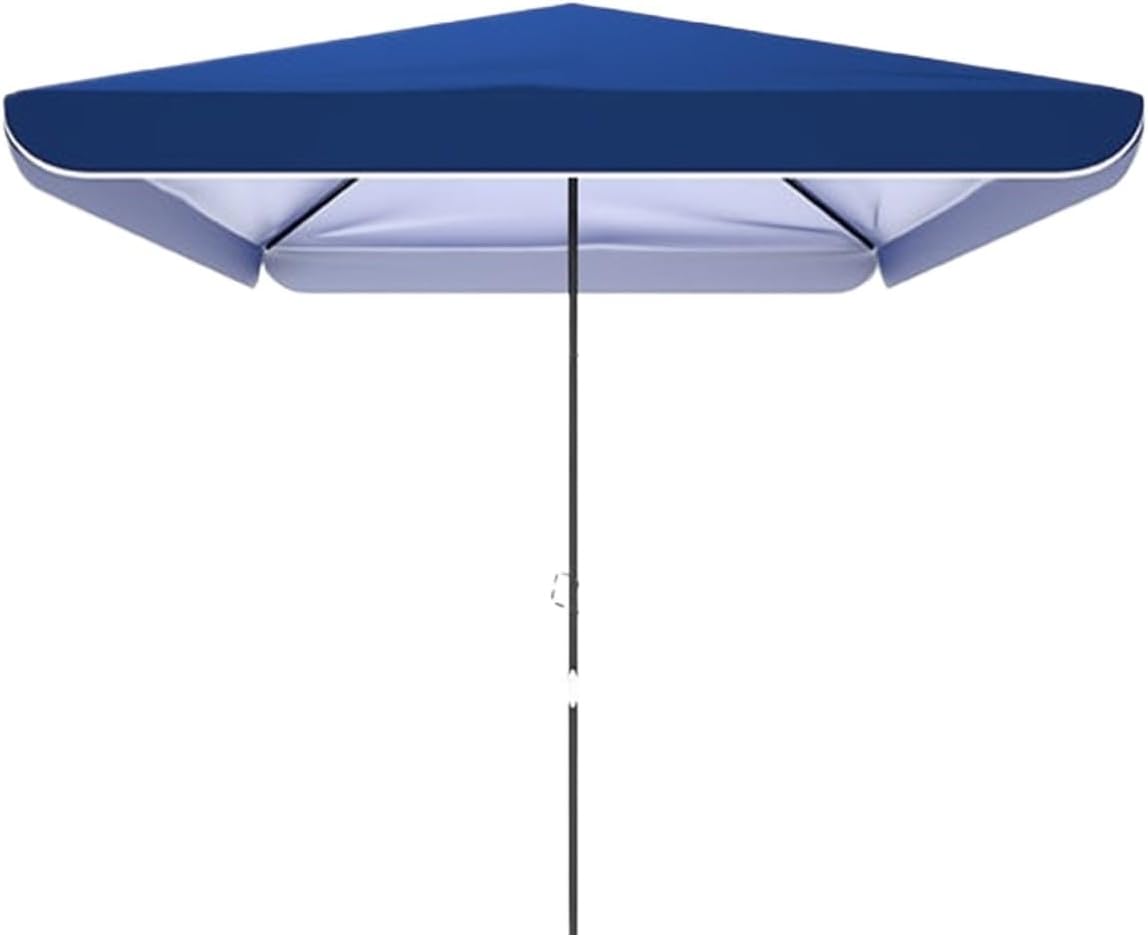 Outdoor Parasol Sun Umbrella Patio Umbrella Outdoor Table Umbrella for Garden Porch Deck Lawn Without Base Patio Garden Umbrella(Blue-2 * 2 * 1.9m)
