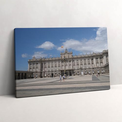 Peinture sur Toile Art Mural Palais de Madrid Salon Chic Wallfluent 60x40cm