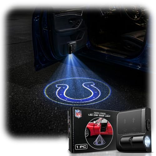 Image of LED Car Door Light - Officially Licensed NFL Wireless Projector - Show Your Team Pride - Battery Powered, Easy Install