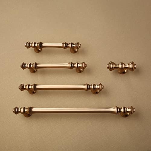 Asidrama 6 Pack 7.5 Inch(192mm) Champagne Bronze Kitchen Cabinet Handles,Brushed Brass Cabinet Pulls Kitchen Cabinet Hardware for Cupboard Gold Drawer Pulls Dresser Handles - 5