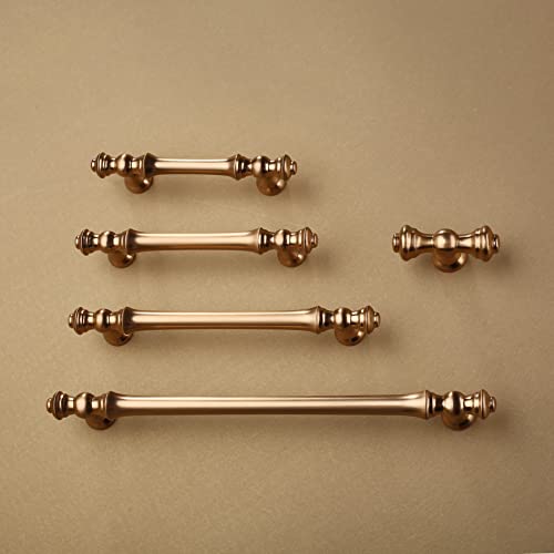 Asidrama 10 Pack Champagne Bronze Kitchen Cabinet Knobs Brushed Brass Dresser Knobs Drawer Knobs Gold Cabinet Hardware Zinc Knobs for Dresser Drawers by Asidrama - Image 5